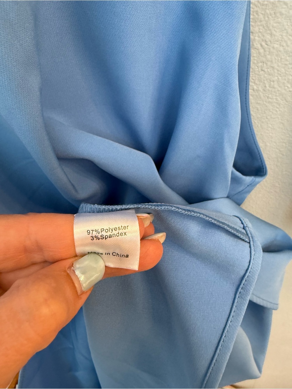 Tuckernuck Mason top light blue sleeveless blouse ruffled collar size m nwot - Picture 8 of 9